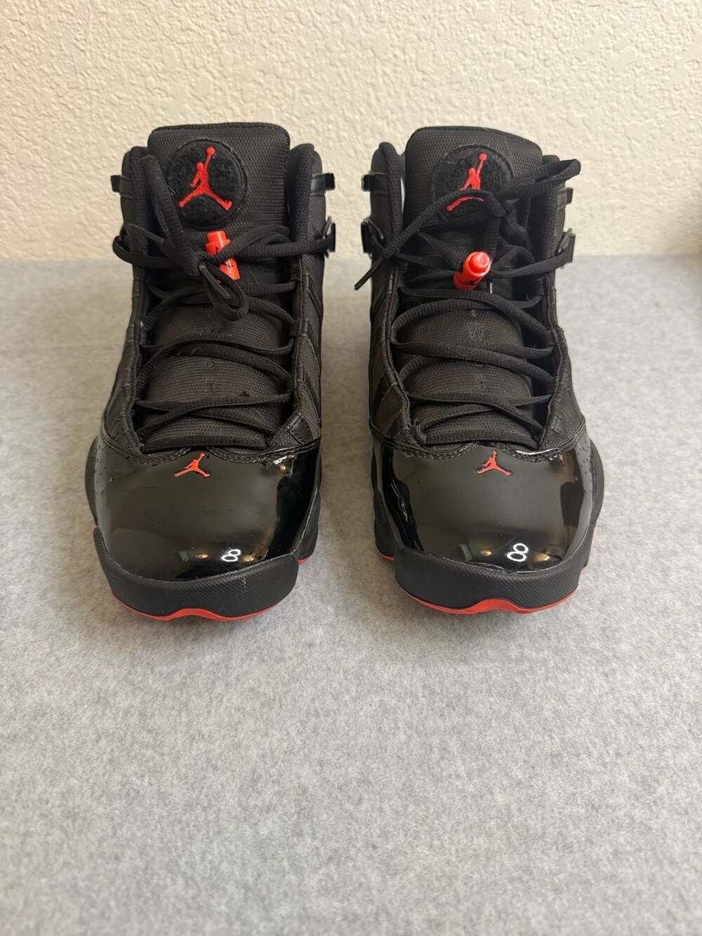 Air Jordan 6 Rings Black Infrared Basketball Shoes